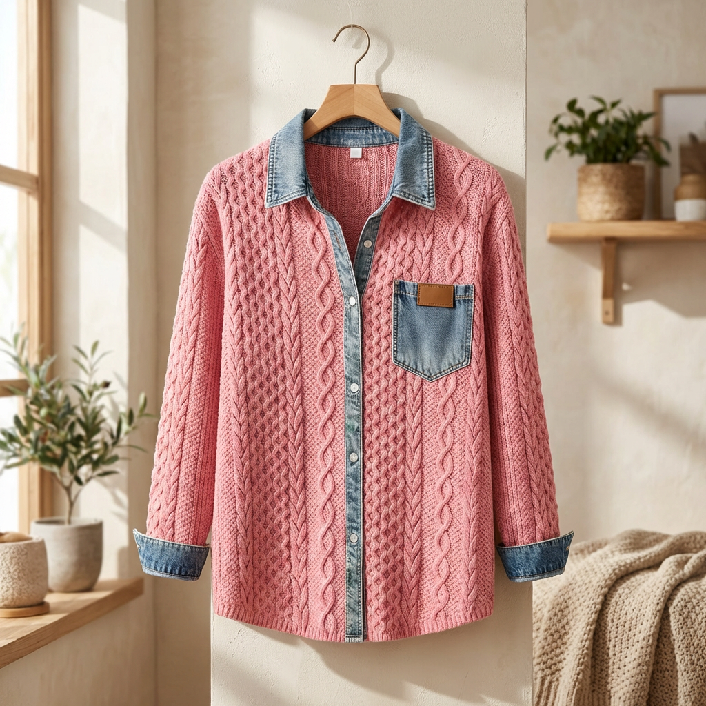Juliette Knit Denim Shirt