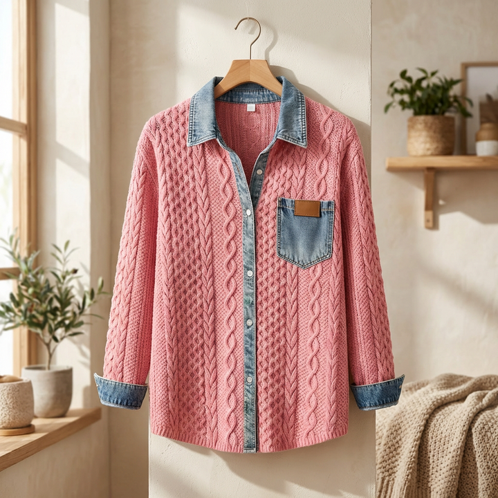Juliette Knit Denim Shirt
