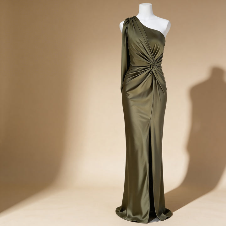 Ardena One-Shoulder Sculpt Dress