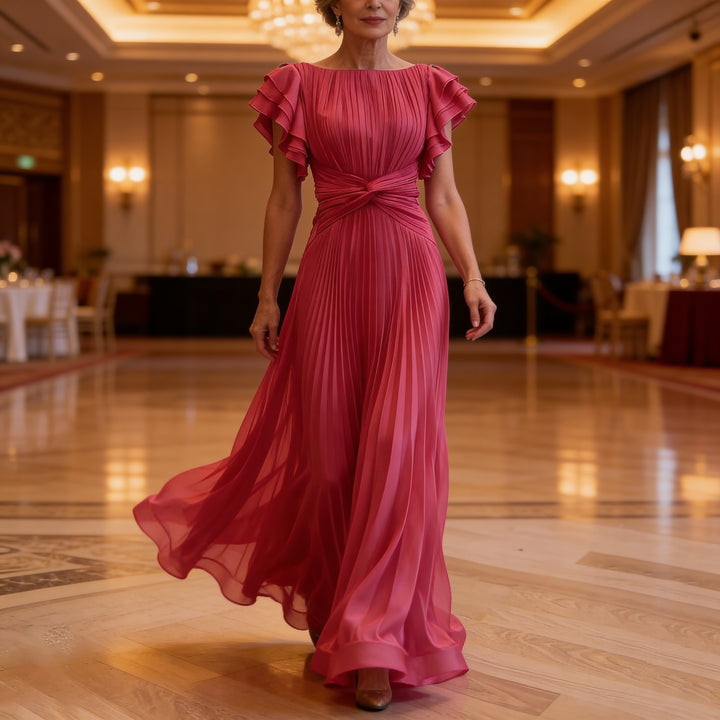 Maravelle Pleated Grace Gown