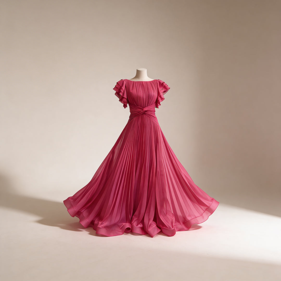Maravelle Pleated Grace Gown