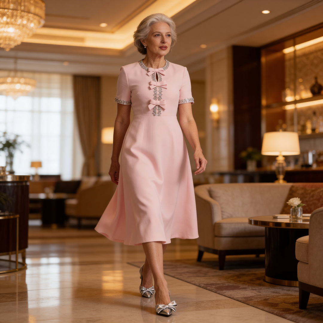 Elara Grace A-Line Dress