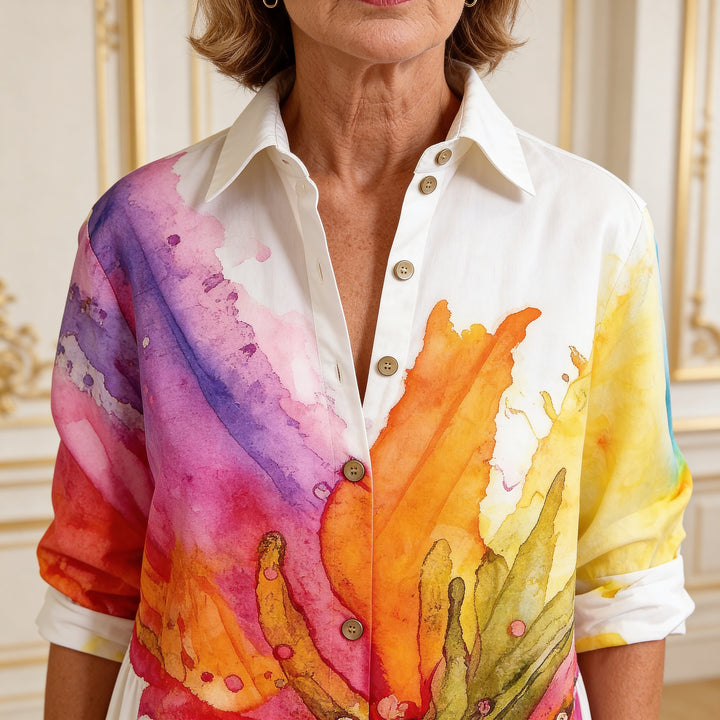 Mariselle Bloom Shirt Dress