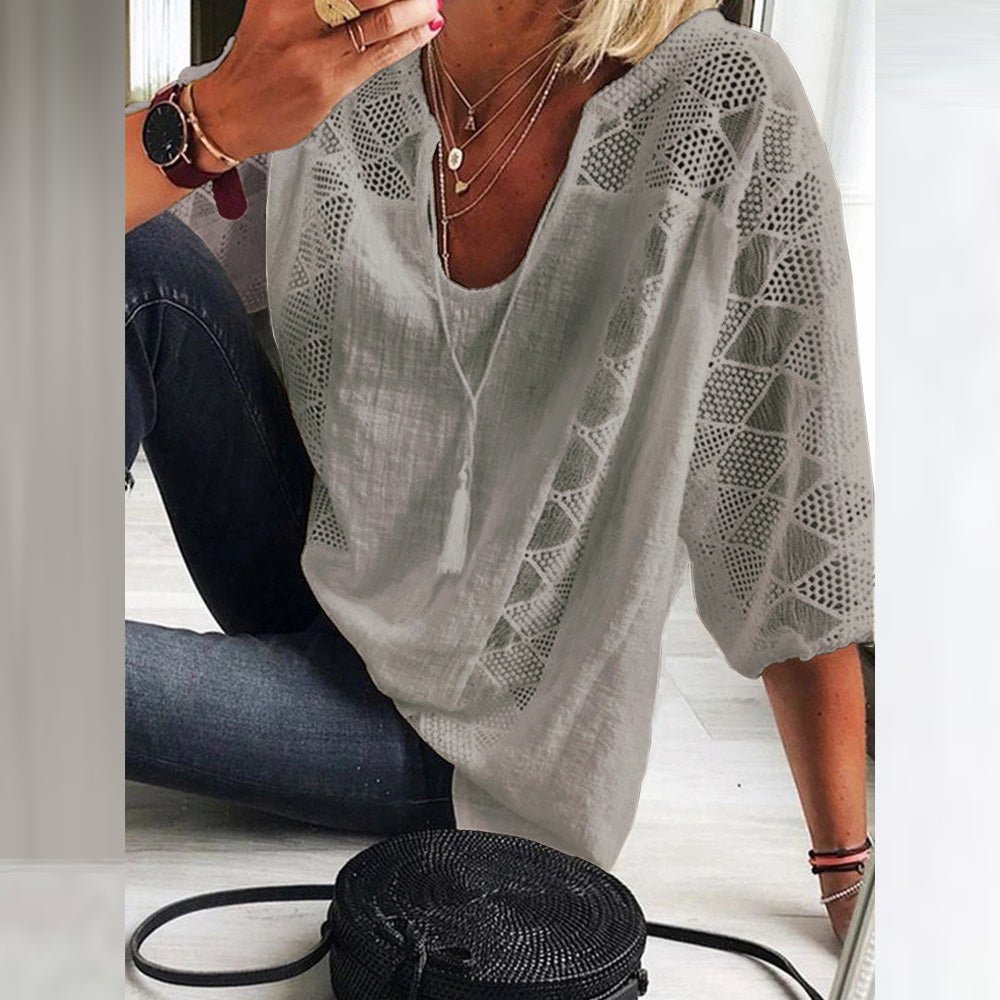 Aurelia Breeze Lace Blouse