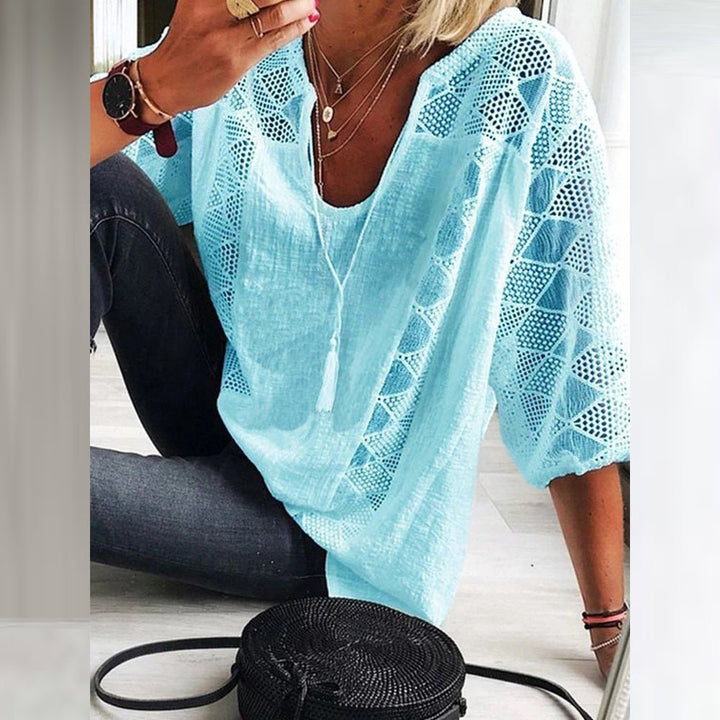 Aurelia Breeze Lace Blouse