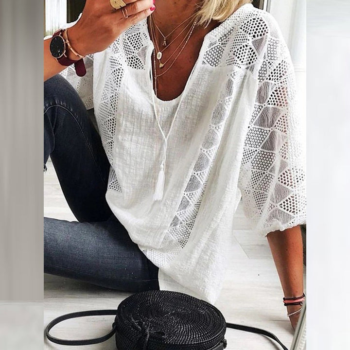 Aurelia Breeze Lace Blouse