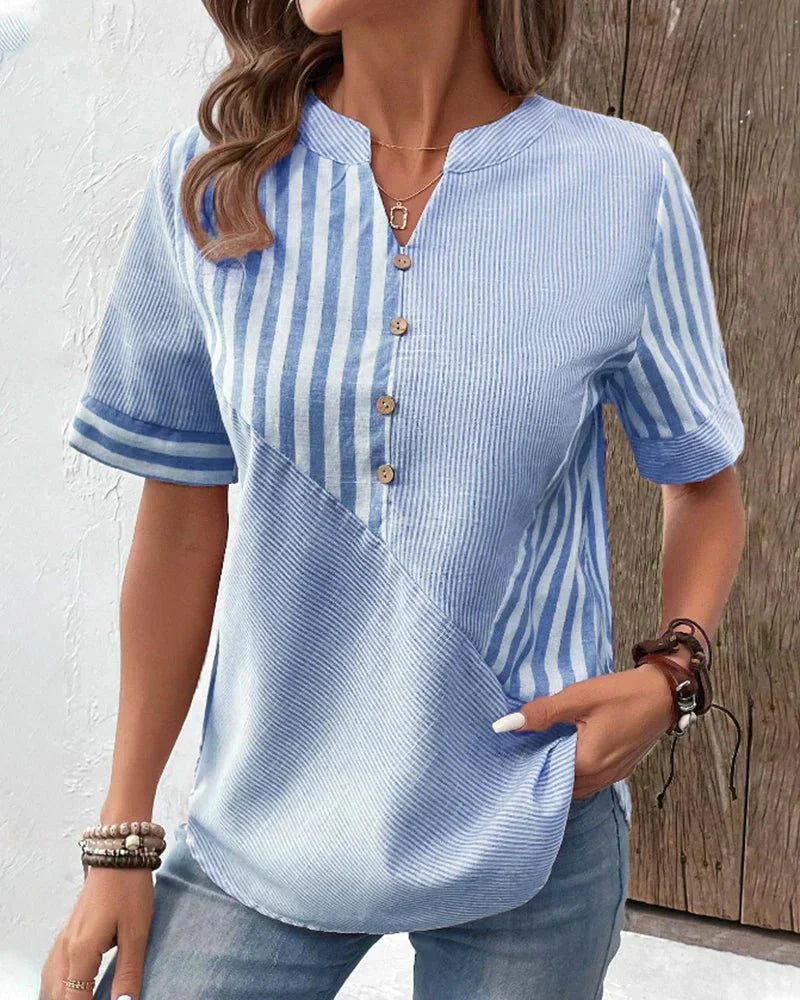 Serella Soft Stripe Blouse