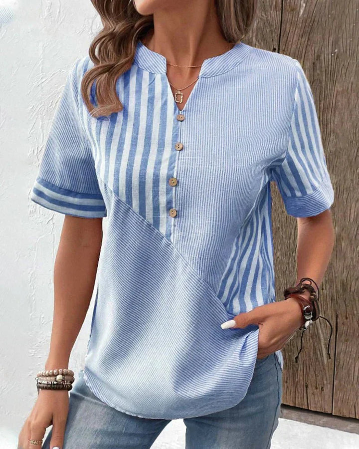 Serella Soft Stripe Blouse