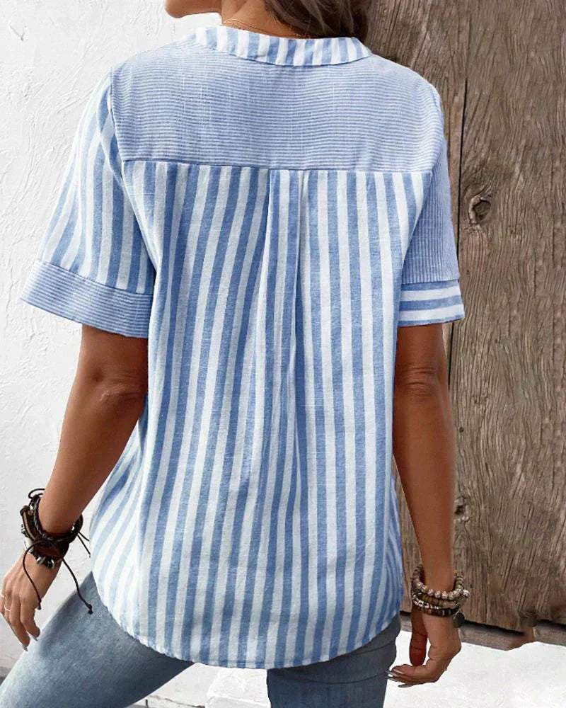 Serella Soft Stripe Blouse