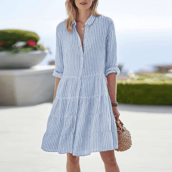 Sunlit Stripes Dress