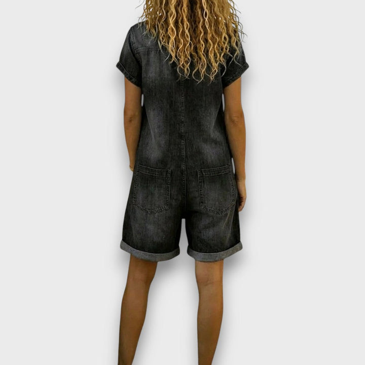Bexley Short Denim Overalls
