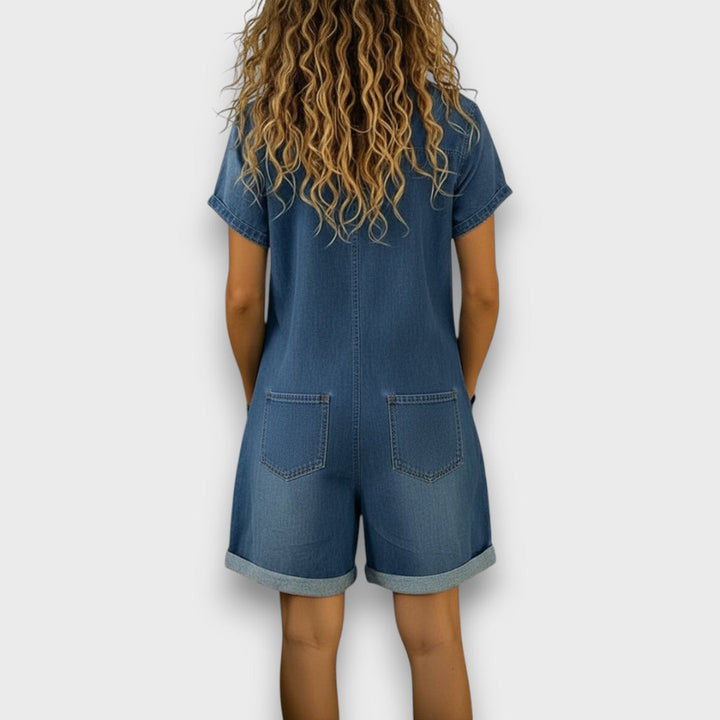Bexley Short Denim Overalls