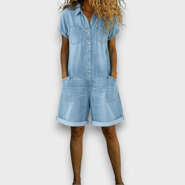 Bexley Short Denim Overalls