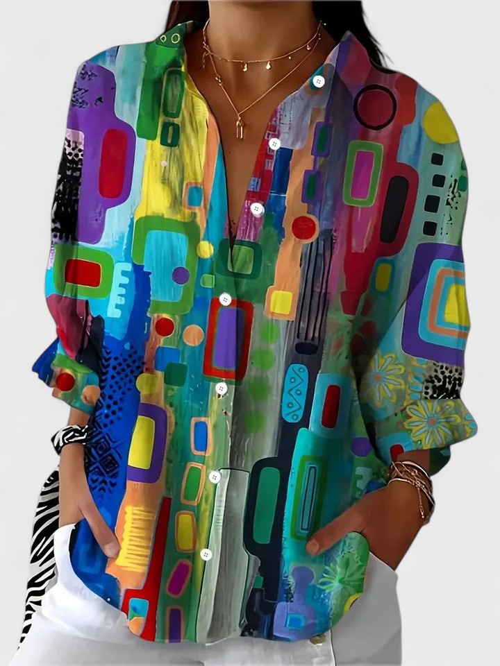 Aveline Mosaic Blouse